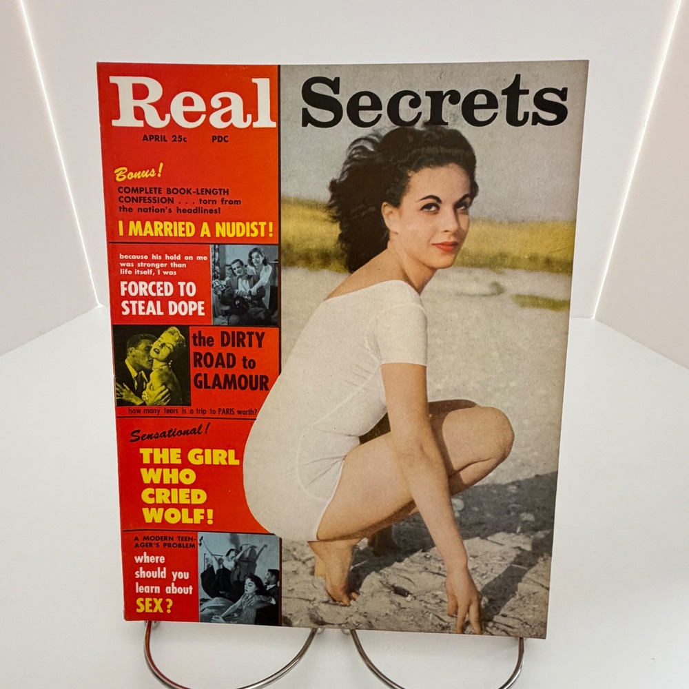 Real Secrets April 1958 Vol 1 No 4 I Married a Nudist Vintage Magazine